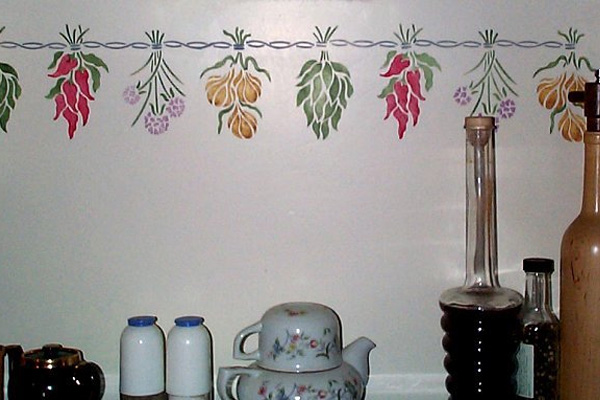 Трафареты для кухни на стену - 68 фото