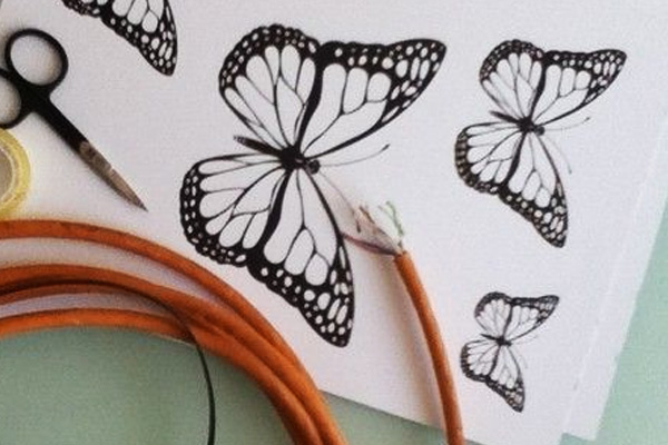 Трафареты бабочек